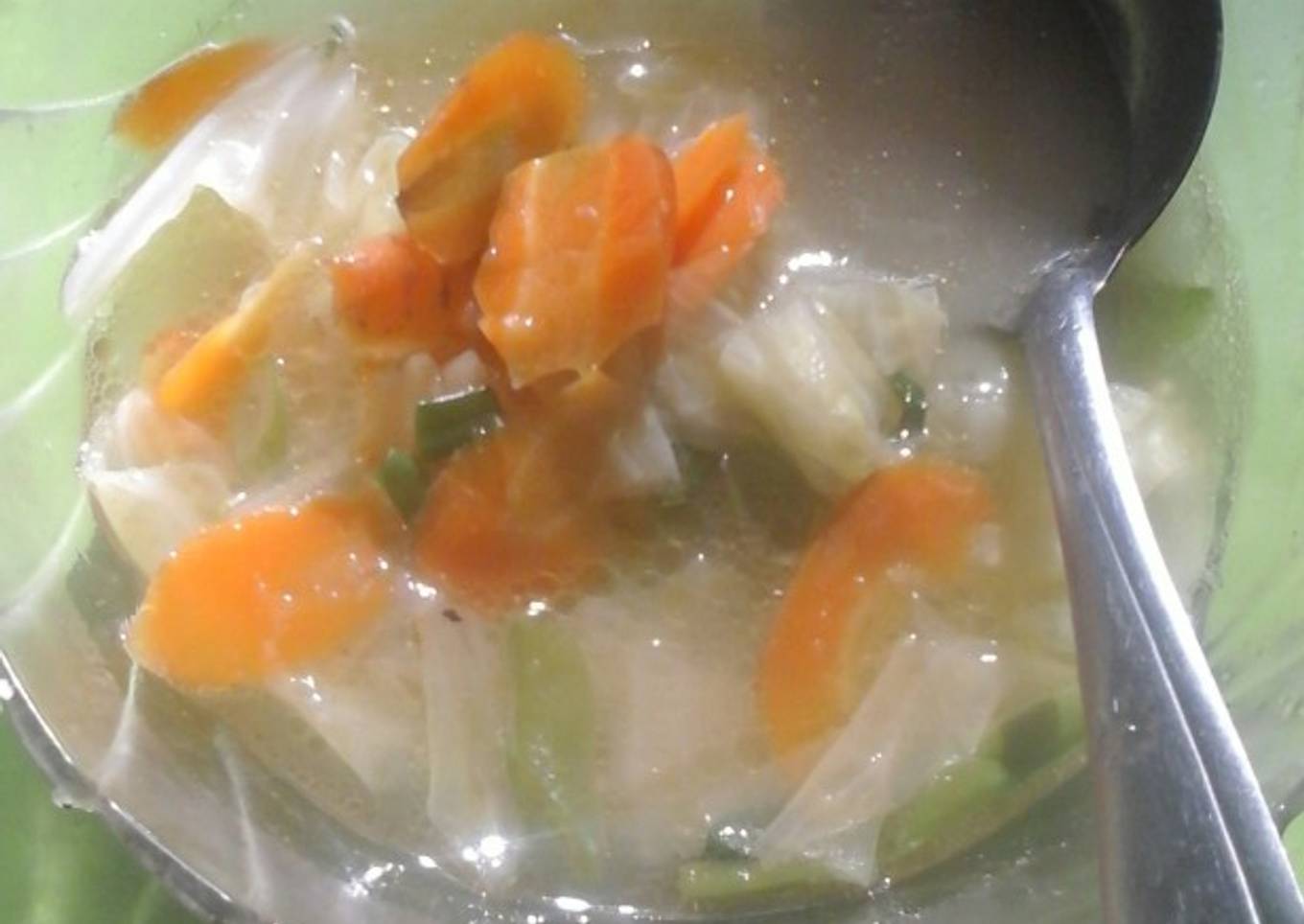 SOP sayur rasa ayam (kaldu asli)