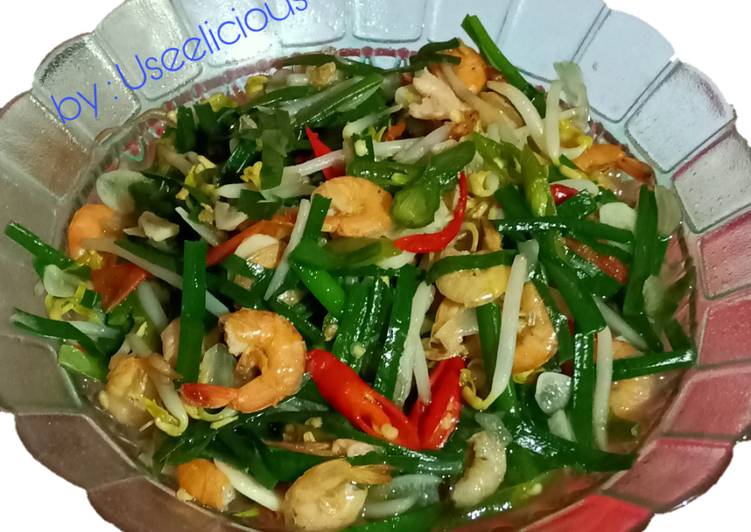 Resep Tumis Kucai Pelangi, Lezat Sekali