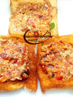 A picture of Veggie French toast.