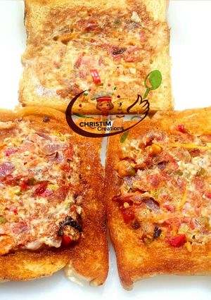 A picture of Veggie French toast.
