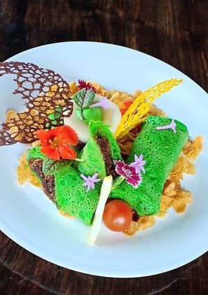 Foto resep Sweet Coconuts Roll with Talam ubi ungu