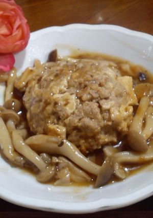 漢堡肉燴舞菇 的食譜成品照片