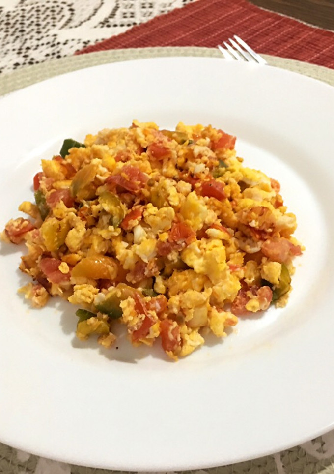 Una foto de Huevos a la mexicana