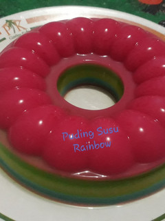 Foto resep Puding susu rainbow