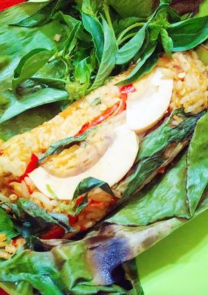 Foto resep Nasi Bakar (menu diet)