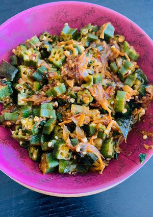 A picture of Masala Bhindi.