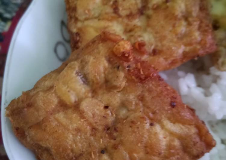 Tempe goreng sederhana