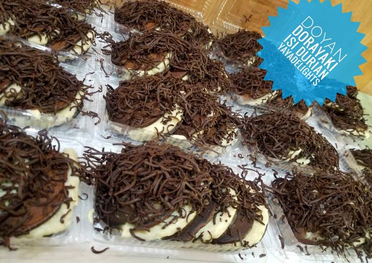 Dorayaki coklat isi Durian