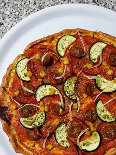 Una foto de Pizza saludable