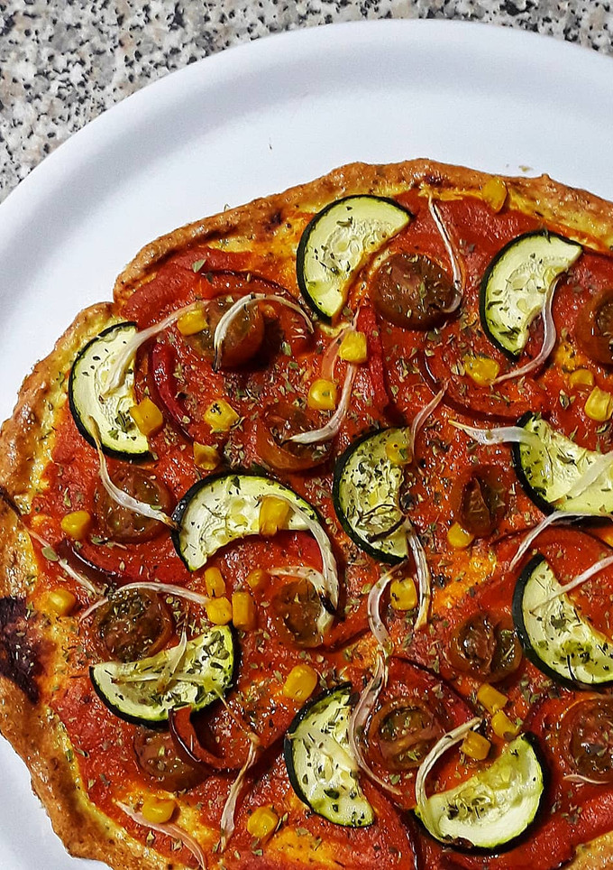Una foto de Pizza saludable