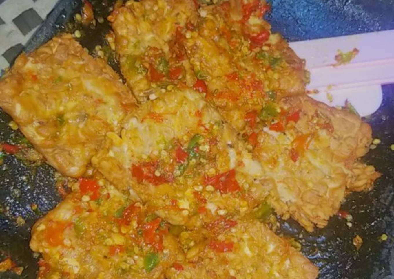 Penyet tempe mendadak