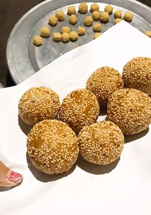 Hình của món Bánh rán vừng.
