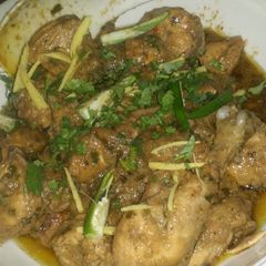 Afghani chicken kharai A picture of Afghani chicken kharai.