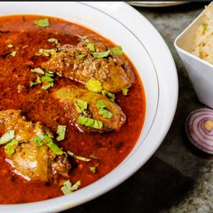 A picture of Traditional Punjabi Chicken Curry.