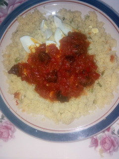 A picture of Couscous & stew.