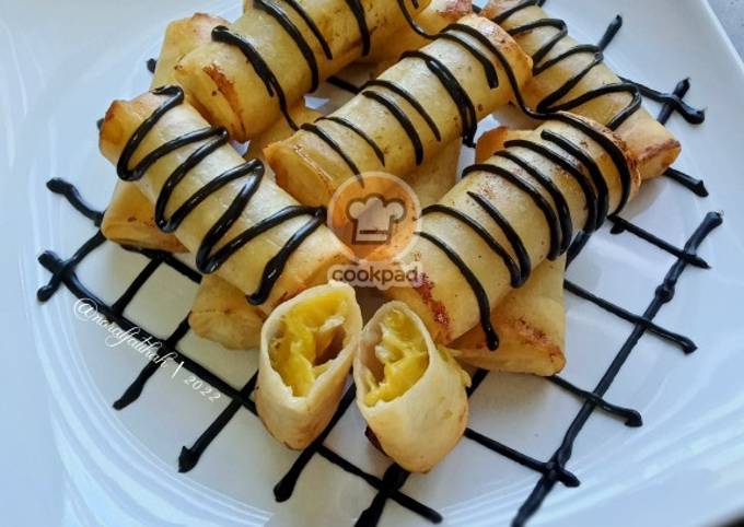 Resipi Popia Pisang Coklat oleh Nor Al Fatihah  Cookpad