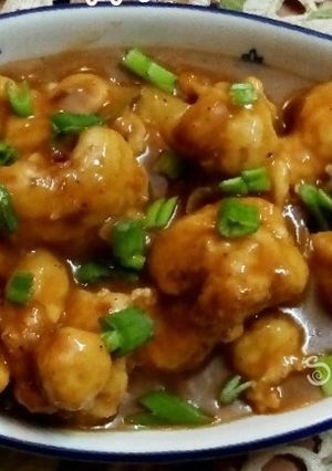 A picture of Cauliflower Manchurian.