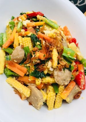 Foto resep Tumis sayur warna warni 🥬🥕🌽