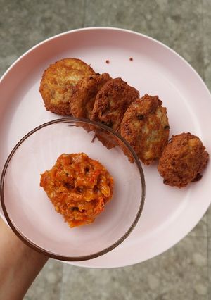 Foto resep Bola Tahu Kornet dan Sambel Pecel