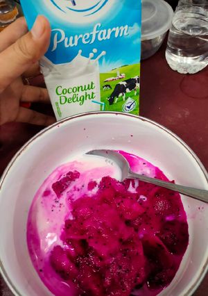 Foto resep Buah Naga susu