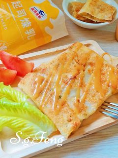起司煉乳香蕉煎餅 的食譜成品照片