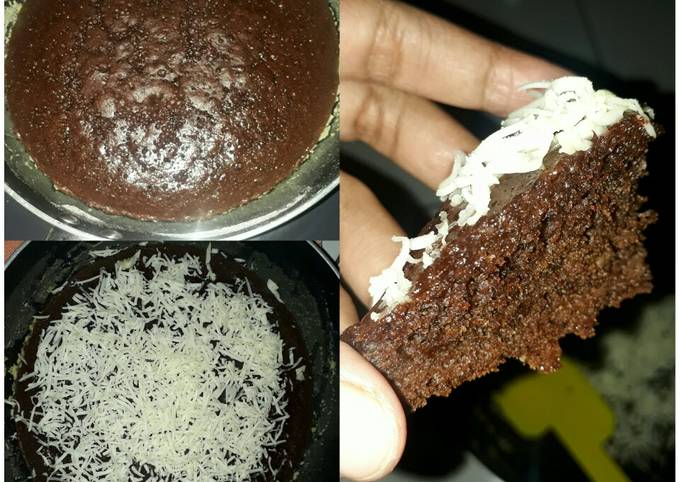 Resep Brownies panggang teplon (no mixer,oven,DCC) yang Sempurna