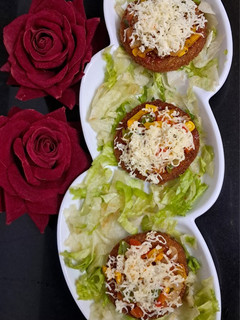 A picture of Mini bread pizza.