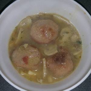 Albóndigas de pollo con champiñones al vino blanco