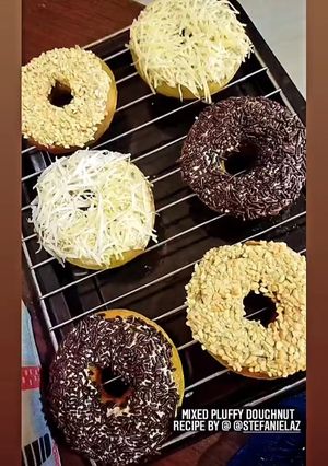 Foto resep Pluffy donat pandan