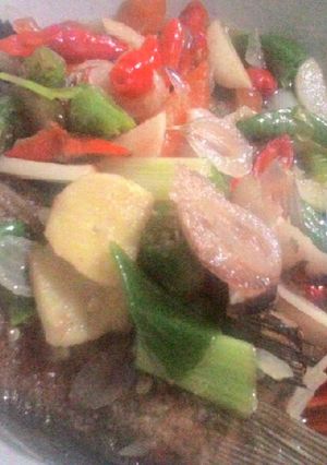 Foto resep Ikan asin sepat tumis pedas