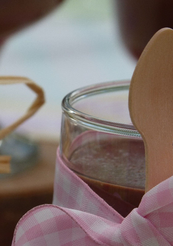 Una foto de Yogurt de chocolate