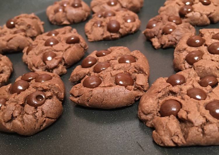 Chocolate cookies teflon eggless