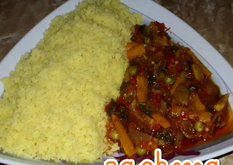 Recipe of Ultimate Couscous with vegetable sauce