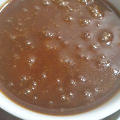 A picture of Caramel sauce.