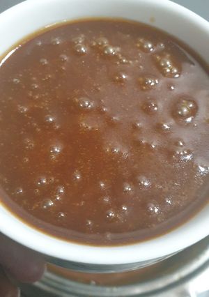 A picture of Caramel sauce.