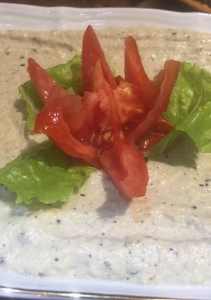 صورة لوصفة بابا غنوج مقبلات ولا اطيب 😋