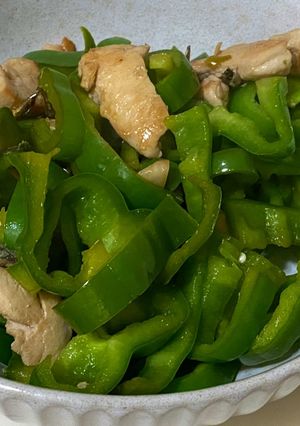 雞胸肉炒青椒 的食譜成品照片