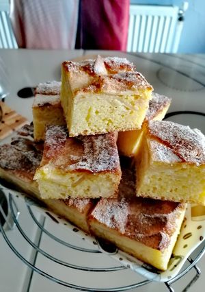 O poză a rețetei Prăjitură cu mere fără gluten.
