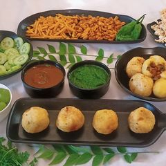 A picture of Farali Buff vada.