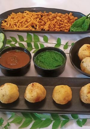 A picture of Farali Buff vada.