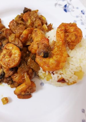 عکسی از دستور میگو پلو