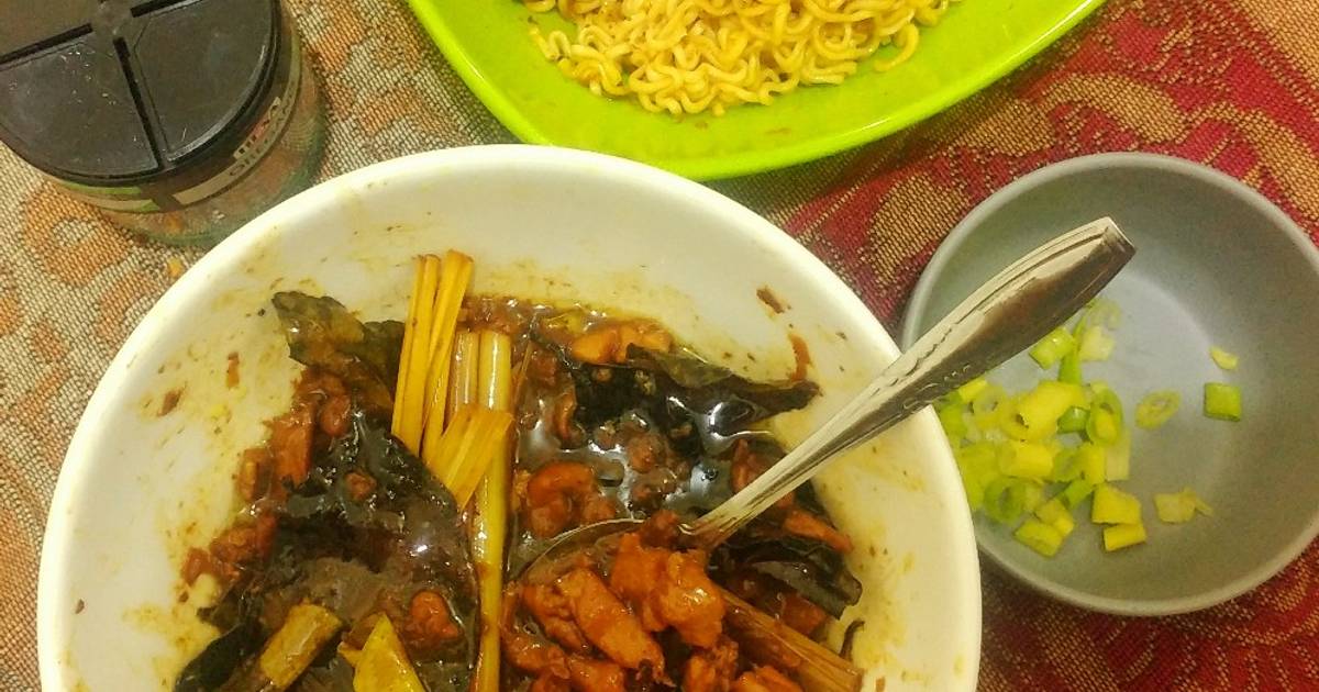 Resep Mie Ayam Abang Abang Dari Sisa Bumbu Ungkep Ayam Oleh Nadhila