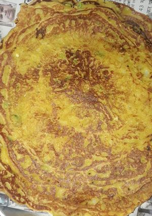 A picture of Besan chilla.