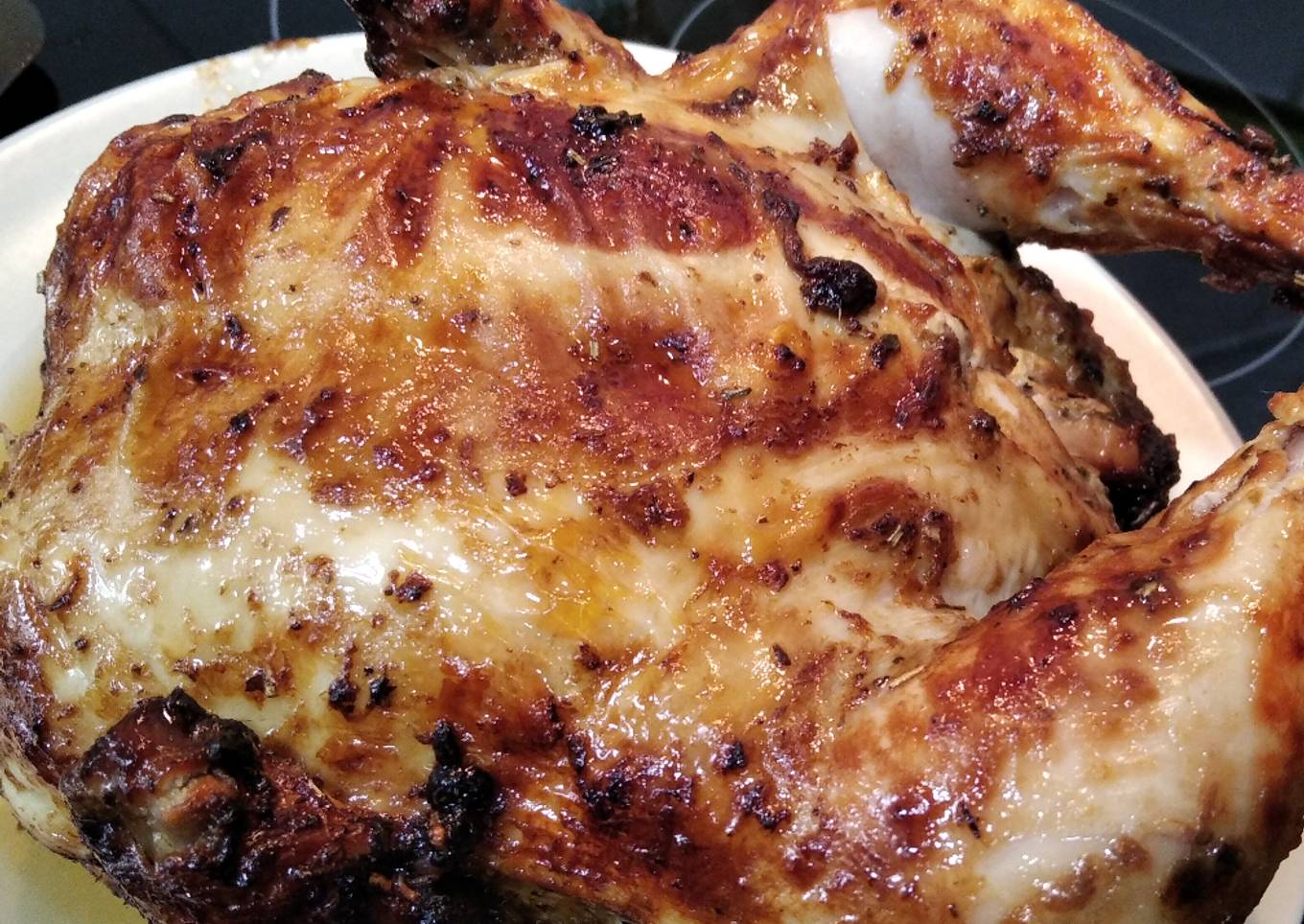 Pollo asado en freidora de aire