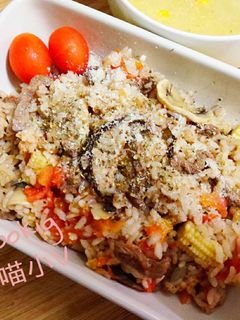 整顆番茄飯-雙菇紅酒牛肉豪華版 的食譜成品照片