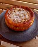 Tarta de queso con toffee y frutos secos