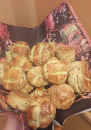 Hajtogatós tepertős pogácsa recept fotója