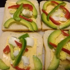 A picture of Green sandwich.