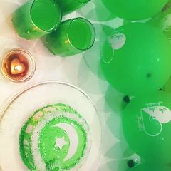 A picture of Independence Day cake💚.