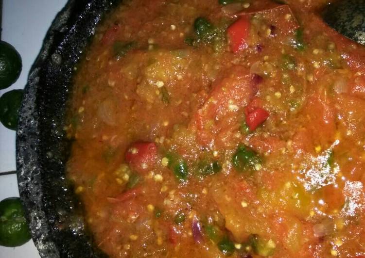 Sambal pedas manis ala mamah mertua *No-MSG*